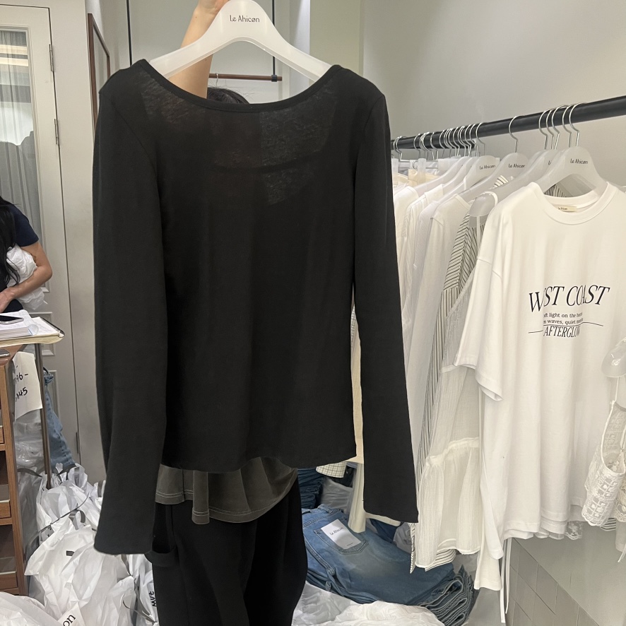 LE AHICON韓國直郵女士新品熱賣26春夏休閑真品時尚長袖T恤Le Ahicon長袖T恤圖色5