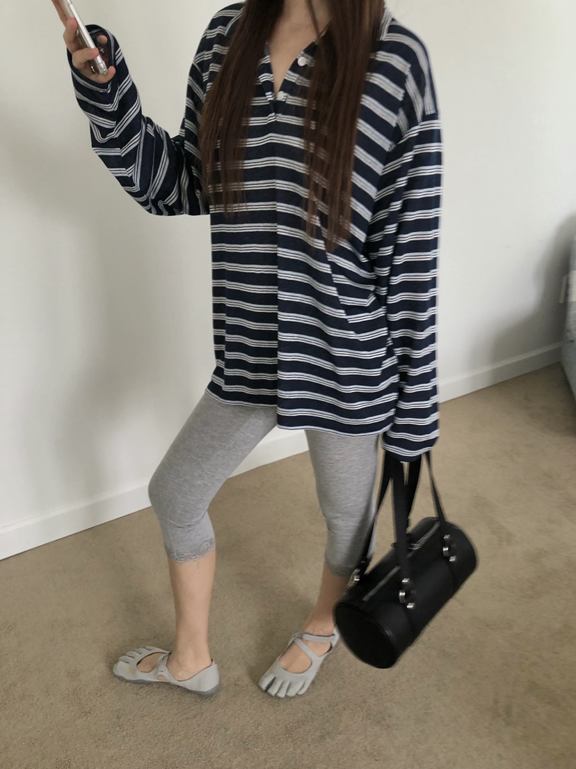 MADE-P韓國代購女裝新品時尚熱賣職業26春夏休閑長袖T恤MADE-P長袖T恤