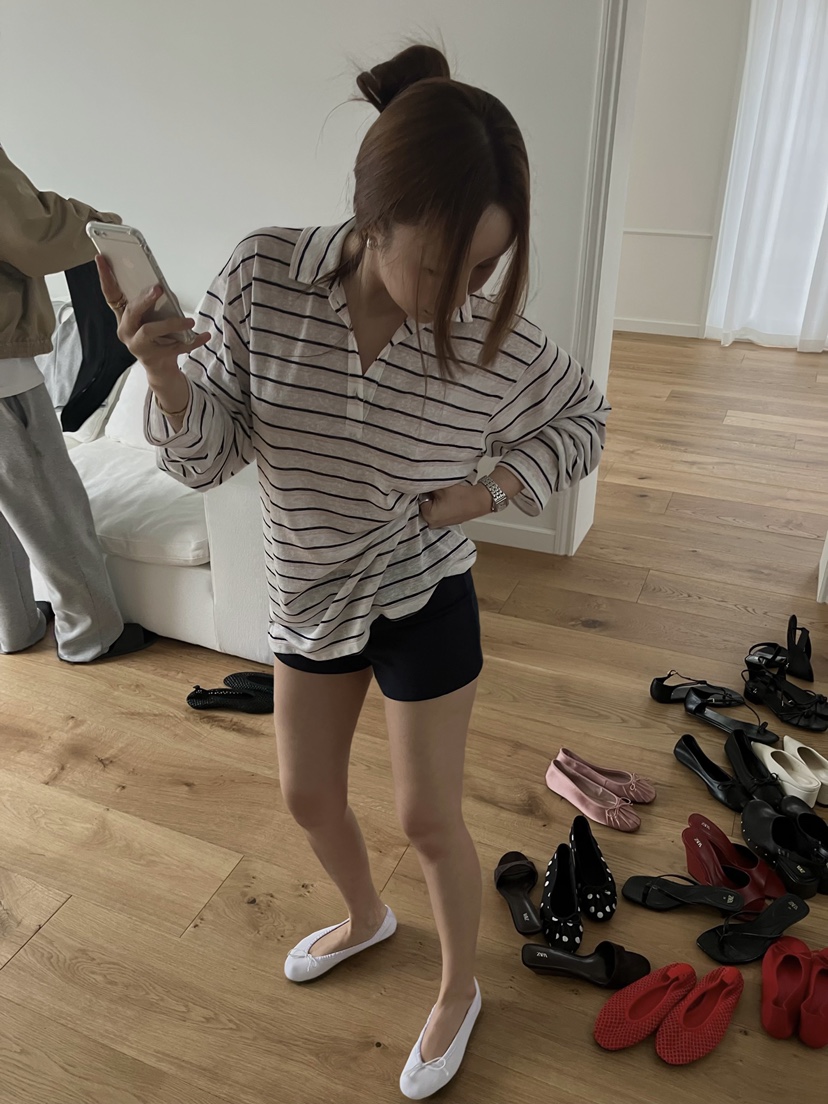 MADE-P韓國代購女裝新品時尚熱賣職業26春夏休閑長袖T恤MADE-P長袖T恤