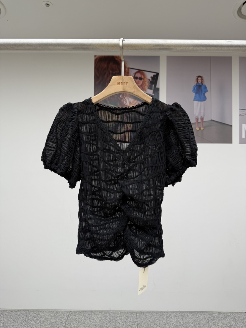 MADE-P韓國直郵女裝新款真品熱賣時尚推薦休閑襯衫蕾絲衫MADE-P襯衫/蕾絲衫圖色1