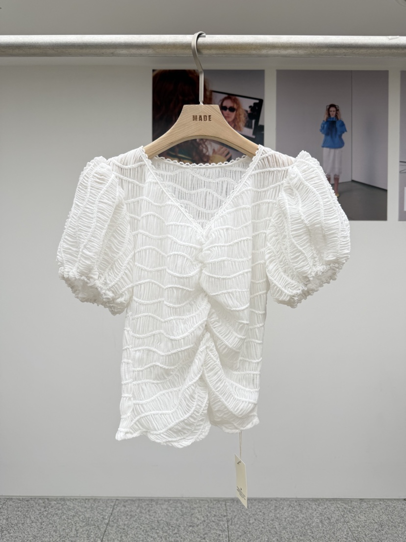 MADE-P韓國直郵女裝新款真品熱賣時尚推薦休閑襯衫蕾絲衫MADE-P襯衫/蕾絲衫圖色2