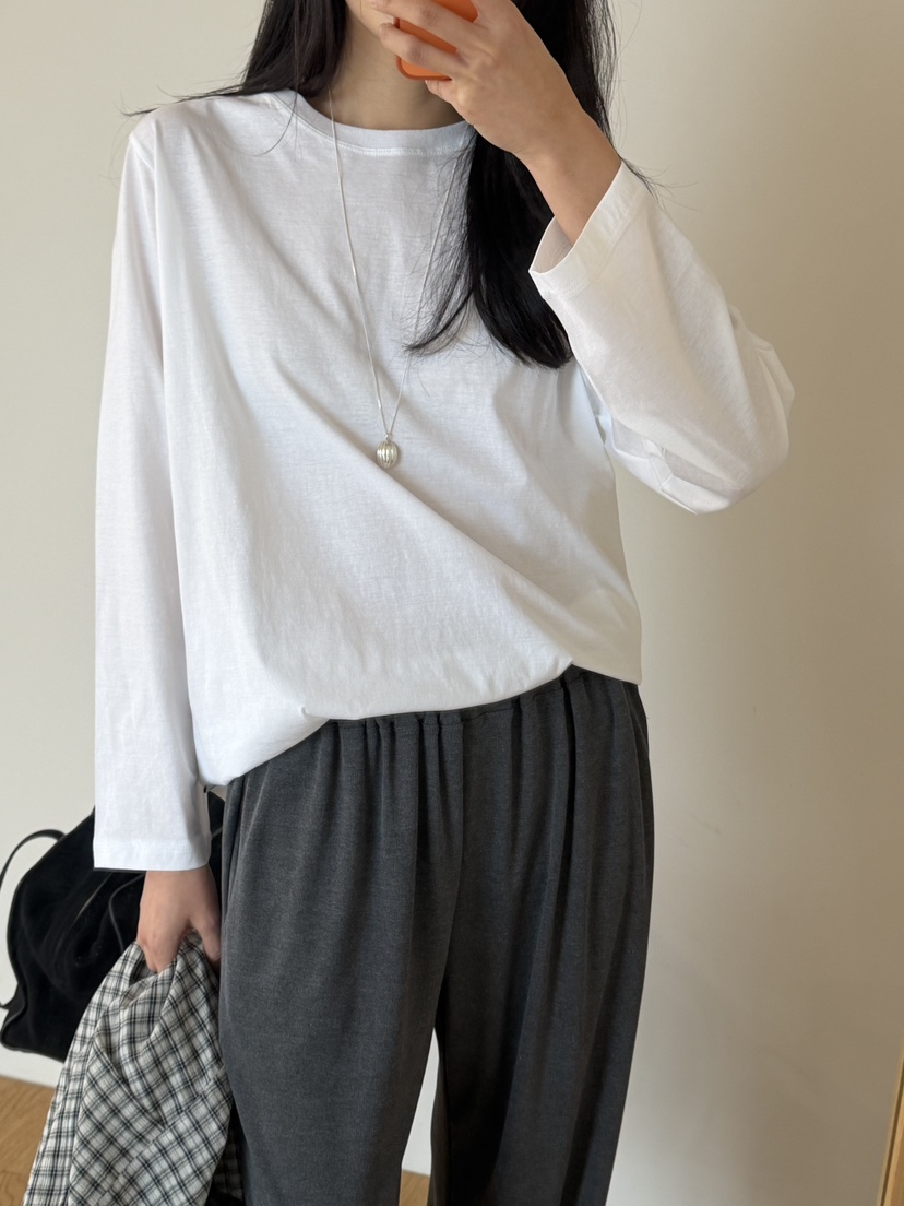 AMY GRACE-A韓國代購女士新款推薦時尚休閑職業長袖T恤AMY GRACE-A長袖T恤