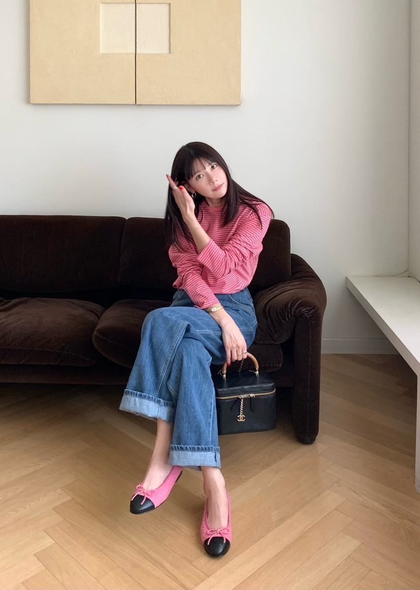 COURGETTE韓國直郵女裝新款職業推薦26春夏人氣時尚長袖T恤COURGETTE長袖T恤