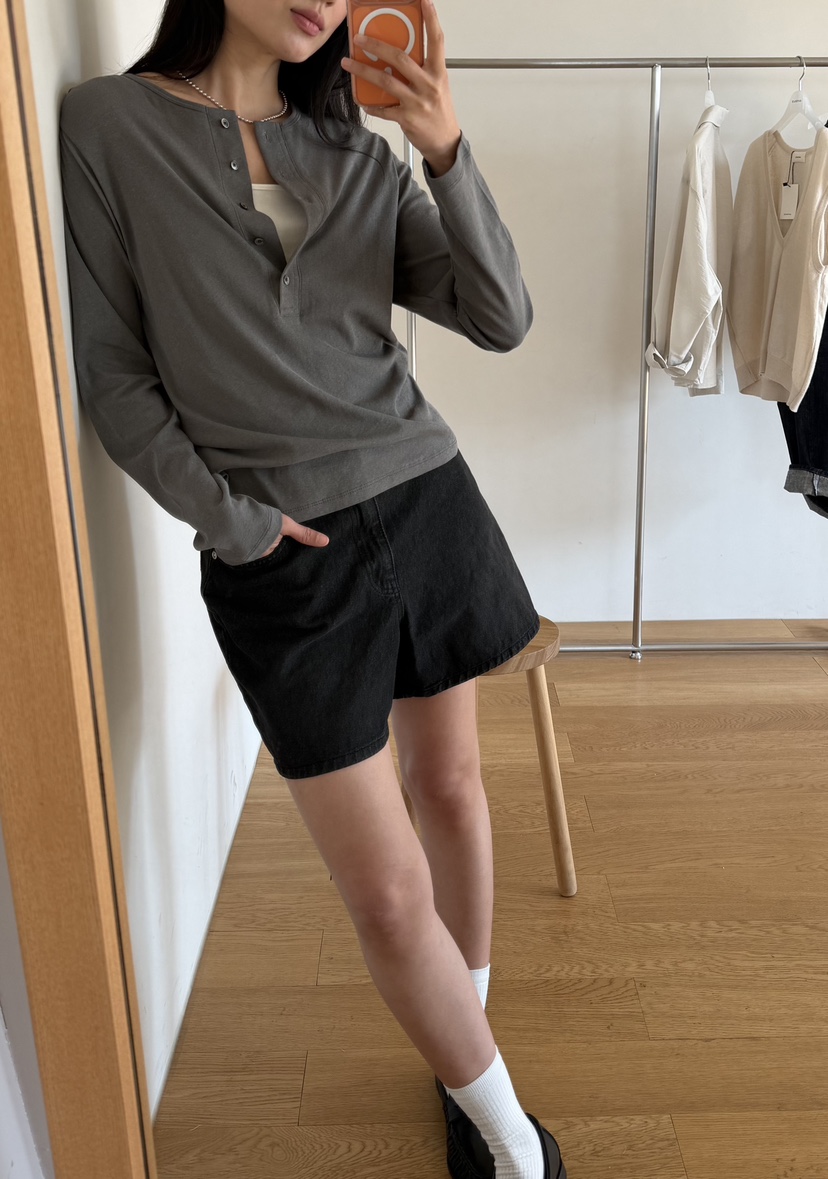 AMY GRACE-A韓國直郵實拍女裝新款人氣職業休閑熱賣短褲AMY GRACE-A短褲