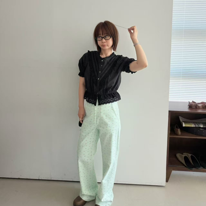 OLI SEOUL韓國代購女士新款26春夏推薦熱賣人氣休閑褲水洗OLI SEOUL休閑褲