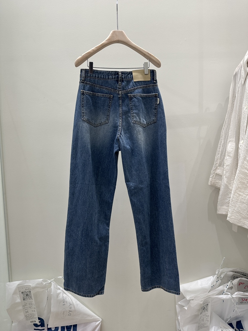 AMY GRACE-A韓國代購女士新款26春夏休閑熱賣職業牛仔褲AMY GRACE-A牛仔褲