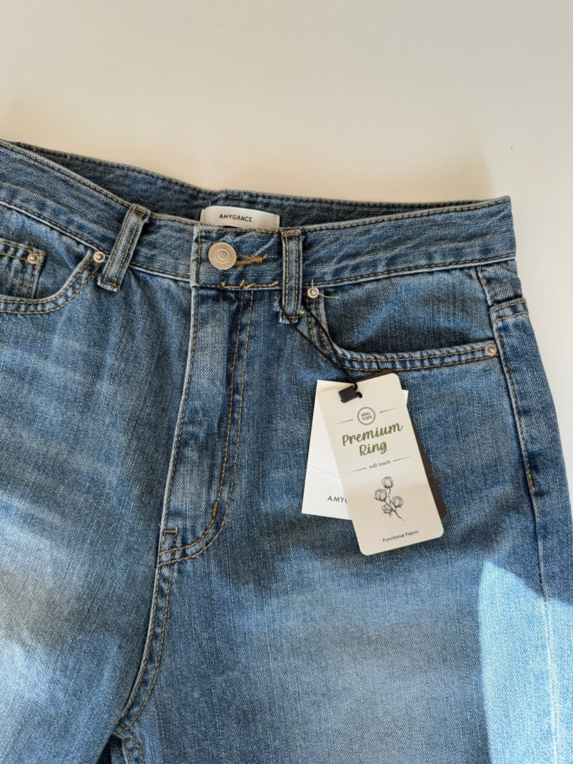 AMY GRACE-A韓國代購女士新款26春夏休閑熱賣職業牛仔褲AMY GRACE-A牛仔褲