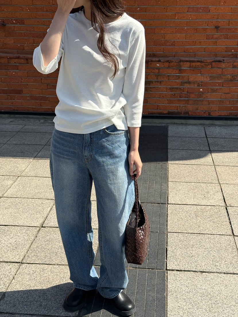 AMY GRACE-A韓國代購女士新款26春夏休閑熱賣職業牛仔褲AMY GRACE-A牛仔褲