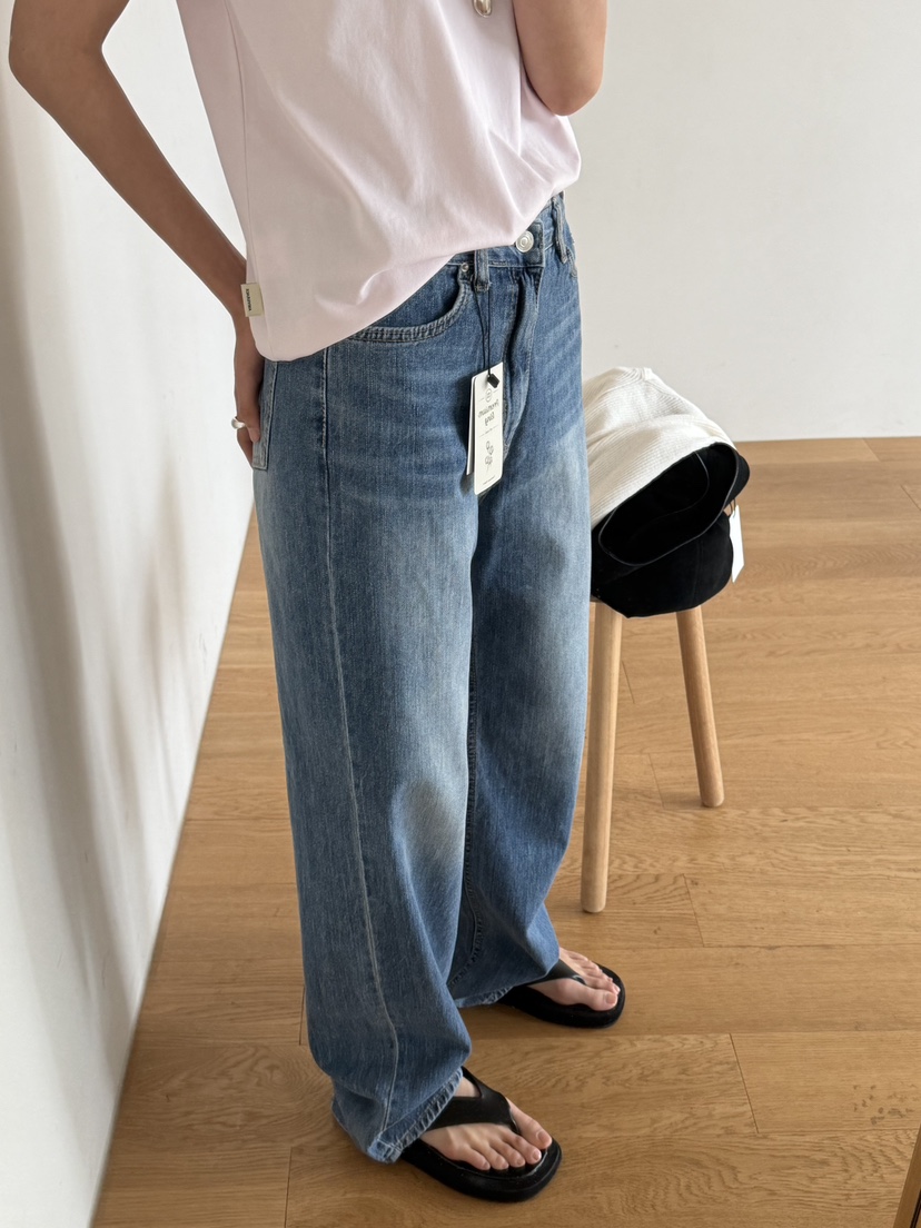 AMY GRACE-A韓國代購女士新款26春夏休閑熱賣職業牛仔褲AMY GRACE-A牛仔褲