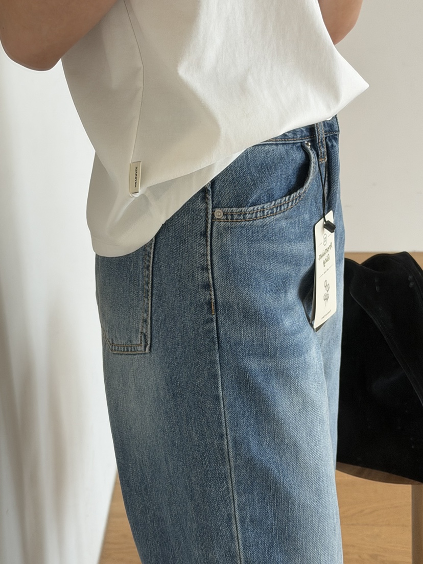 AMY GRACE-A韓國代購女士新款26春夏休閑熱賣職業牛仔褲AMY GRACE-A牛仔褲