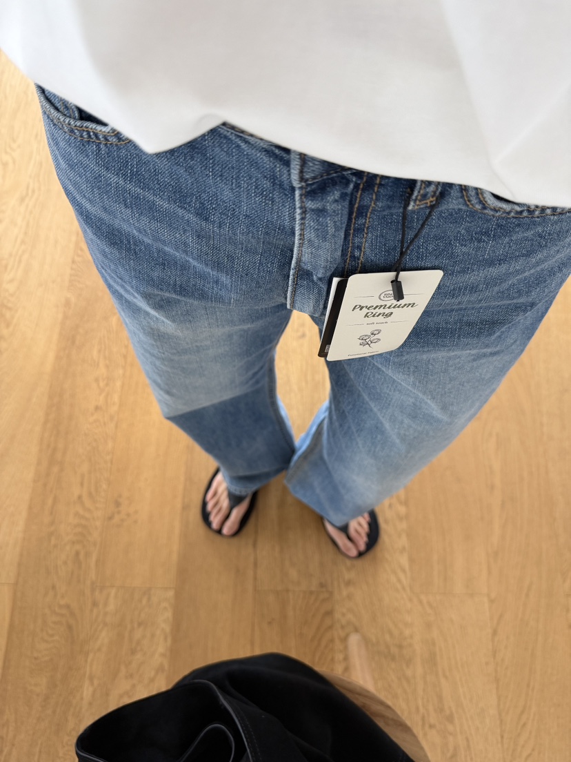 AMY GRACE-A韓國代購女士新款26春夏休閑熱賣職業牛仔褲AMY GRACE-A牛仔褲