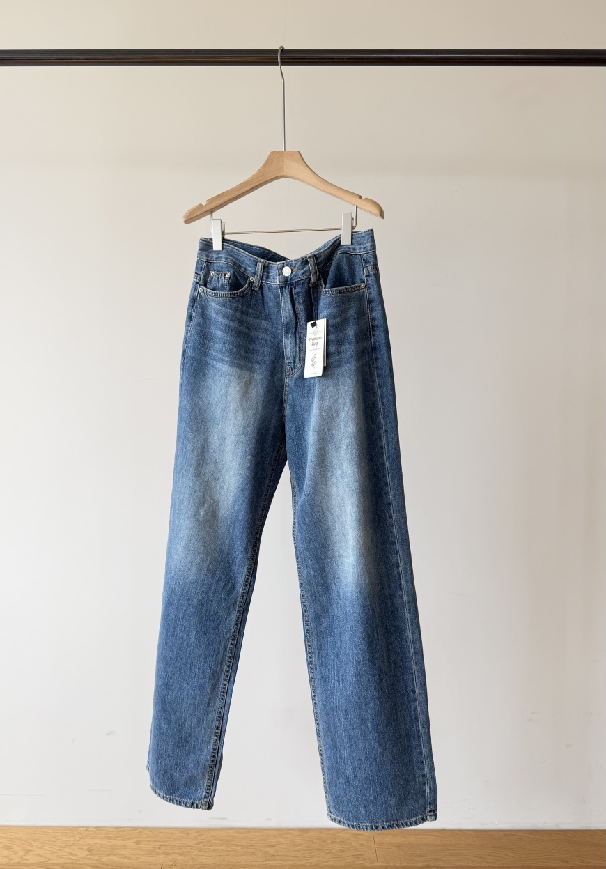 AMY GRACE-A韓國代購女士新款26春夏休閑熱賣職業牛仔褲AMY GRACE-A牛仔褲圖色1