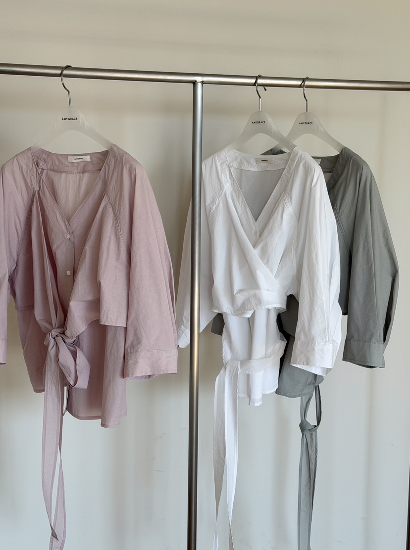 AMY GRACE-A韓國直郵實拍女裝新款人氣推薦時尚襯衫蕾絲衫AMY GRACE-A襯衫/蕾絲衫