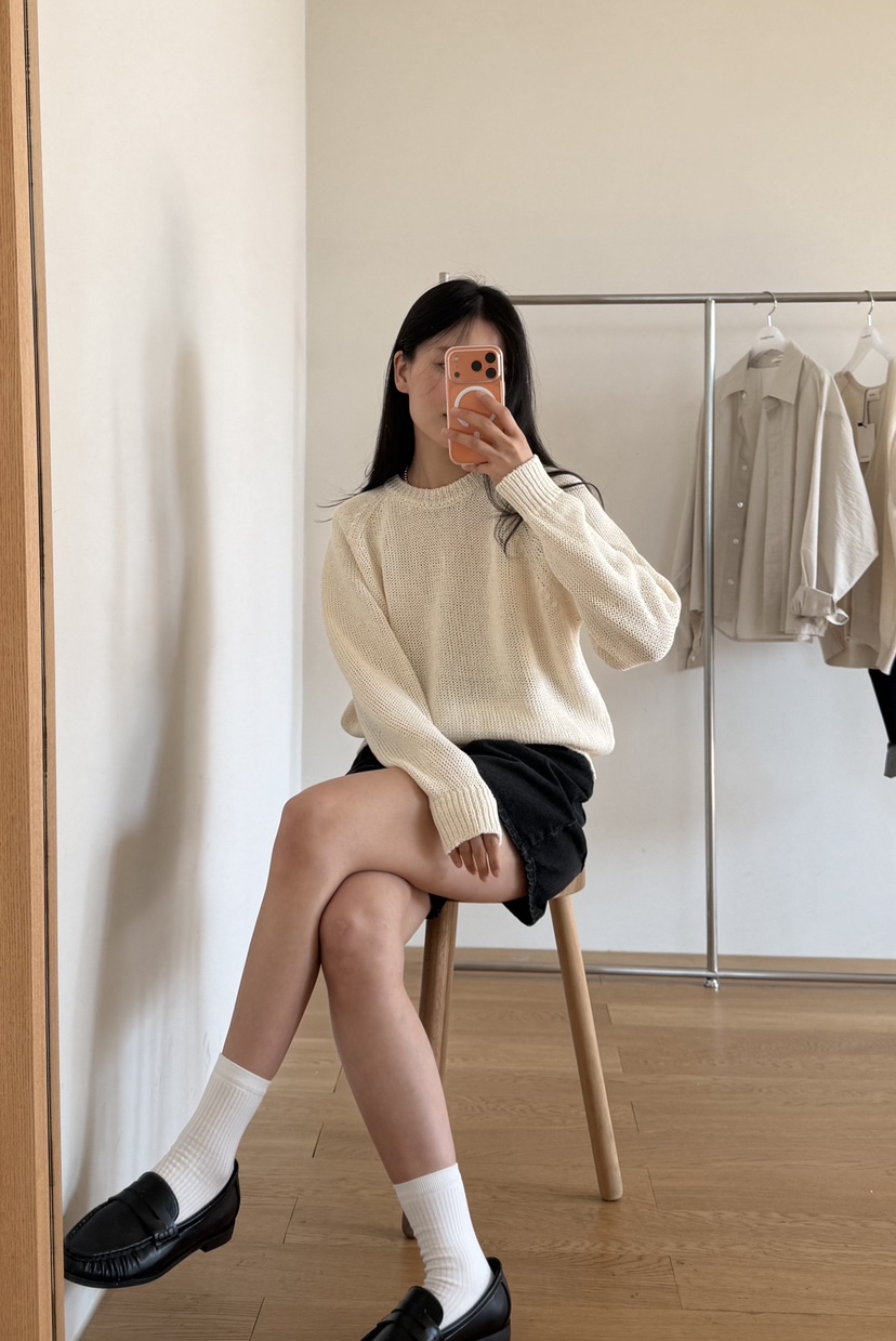 AMY GRACE-A韓國直郵女士新品職業26春夏時尚人氣針織衫AMY GRACE-A針織衫