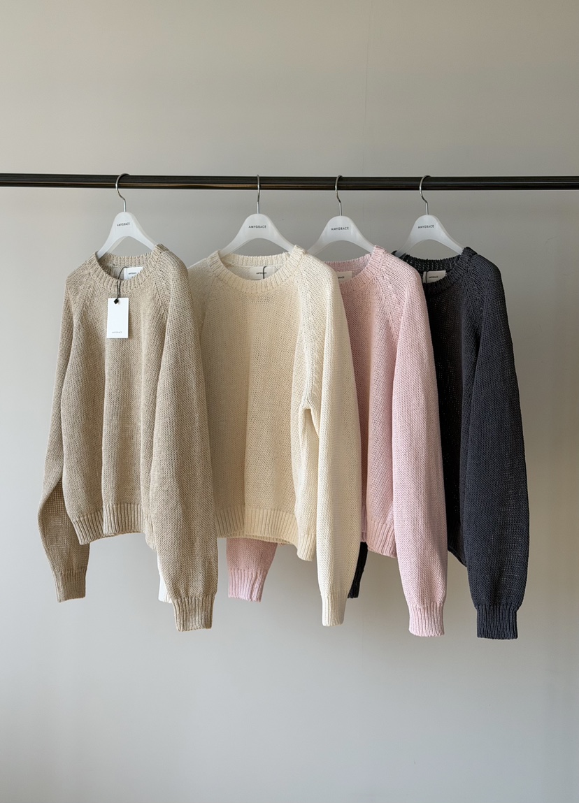 AMY GRACE-A韓國直郵女士新品職業26春夏時尚人氣針織衫AMY GRACE-A針織衫