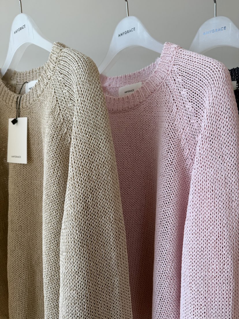 AMY GRACE-A韓國直郵女士新品職業26春夏時尚人氣針織衫AMY GRACE-A針織衫