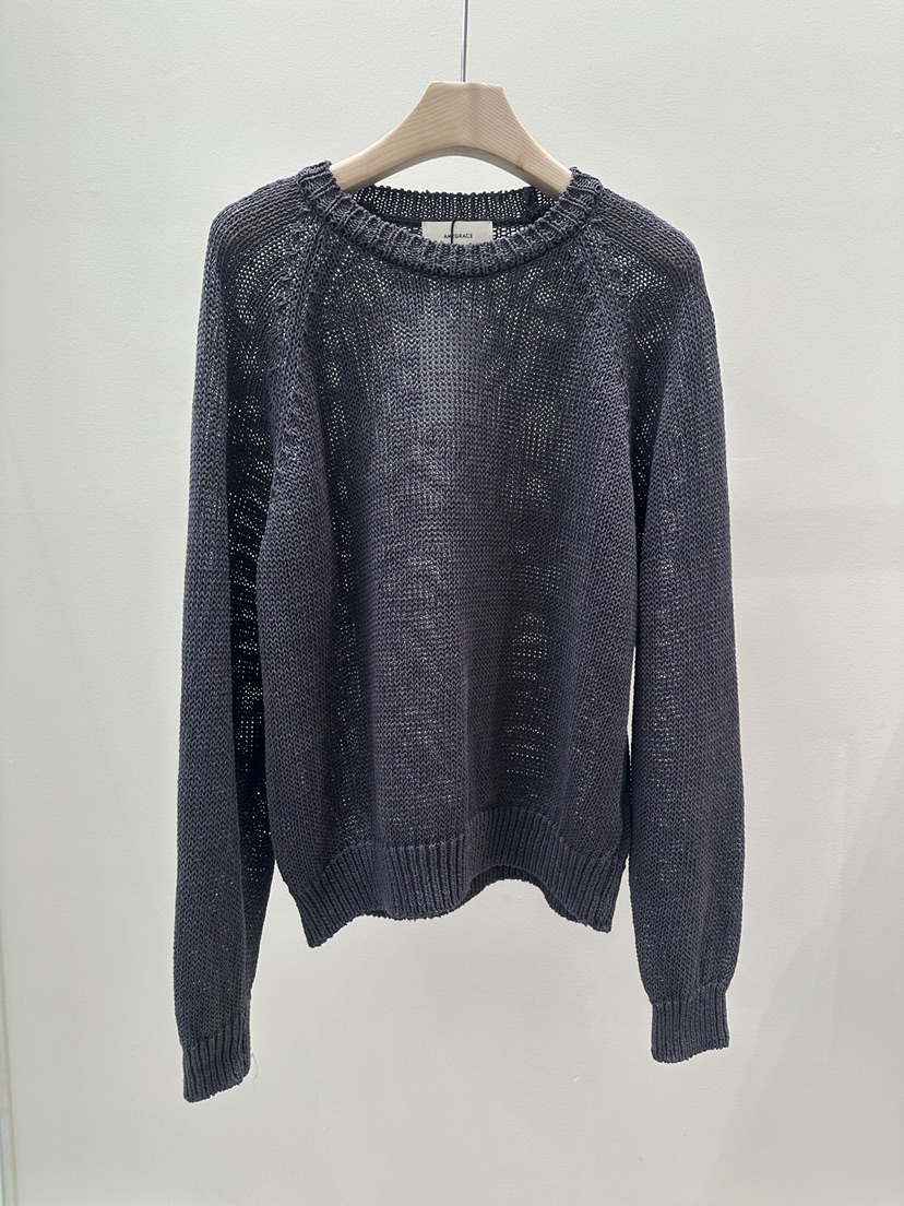 AMY GRACE-A韓國直郵女士新品職業26春夏時尚人氣針織衫AMY GRACE-A針織衫圖色4