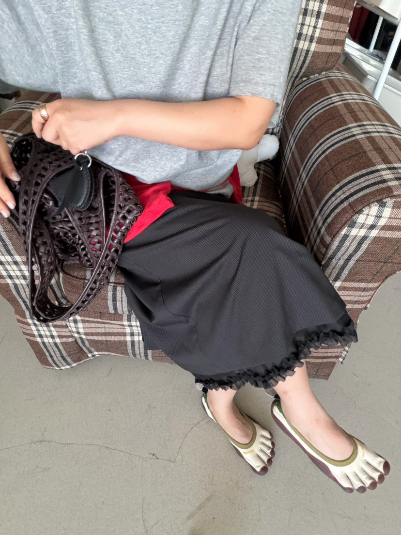 OLI SEOUL韓國東大門代購女士新款推薦熱賣職業長裙圓領OLI SEOUL長裙