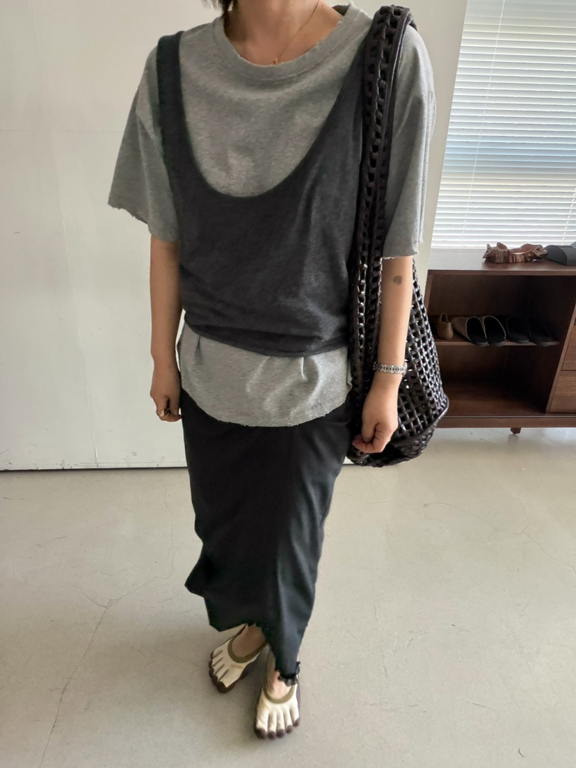 OLI SEOUL韓國東大門代購女士新款推薦熱賣職業長裙圓領OLI SEOUL長裙