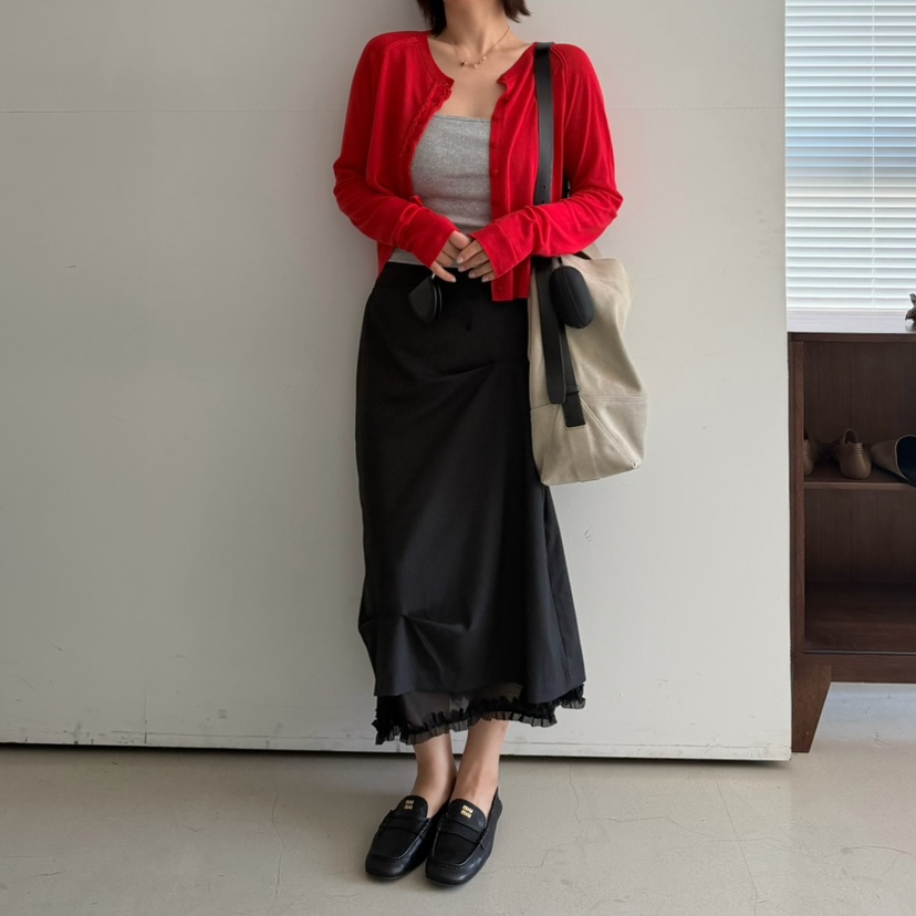 OLI SEOUL韓國東大門代購女士新款推薦熱賣職業長裙圓領OLI SEOUL長裙