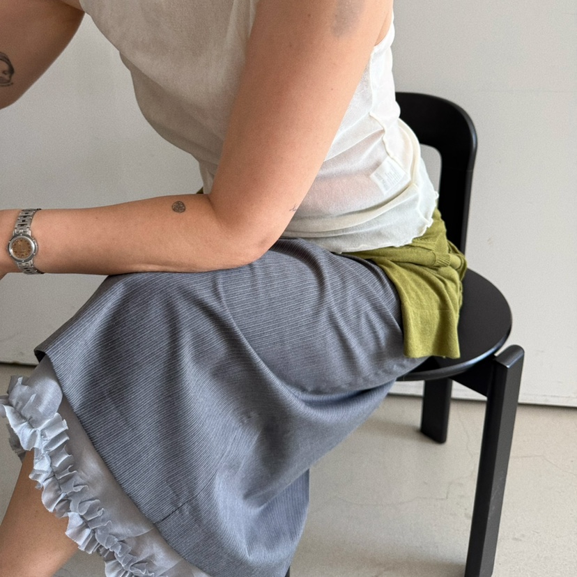 OLI SEOUL韓國東大門代購女士新款推薦熱賣職業長裙圓領OLI SEOUL長裙