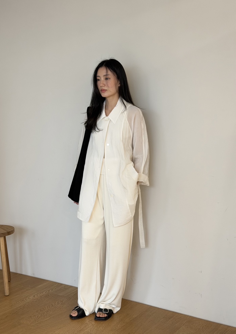 AMY GRACE-A韓國東大門直郵女裝新品職業推薦夾克含腰帶AMY GRACE-A夾克