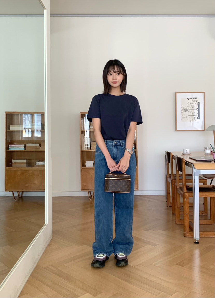 COURGETTE韓國代購女裝新款熱賣推薦26春夏職業時尚牛仔褲COURGETTE牛仔褲