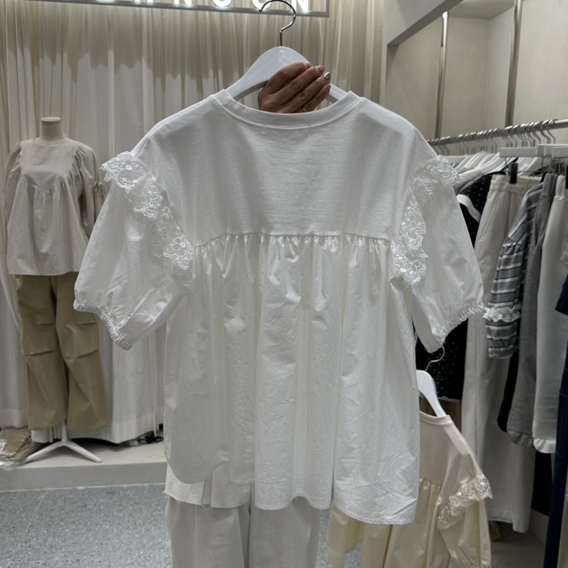 AFTERNOON韓國東大門直郵女士新品熱賣人氣推薦襯衫蕾絲衫AFTERNOON襯衫/蕾絲衫