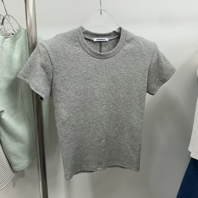 TOPDRESSING韓國代購女士新品推薦休閑人氣26春夏職業T恤TOPDRESSINGT恤圖色2