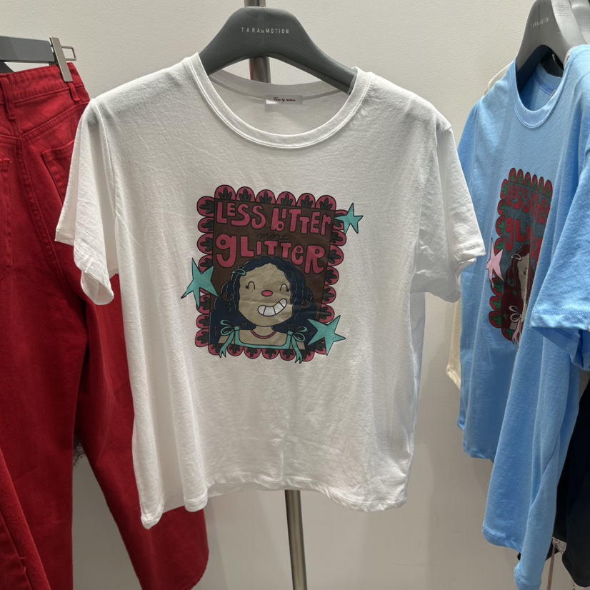 TARABY MOTION韓國東大門代購女裝新品休閑人氣時尚26春夏T恤TARABY MOTIONT恤圖色1