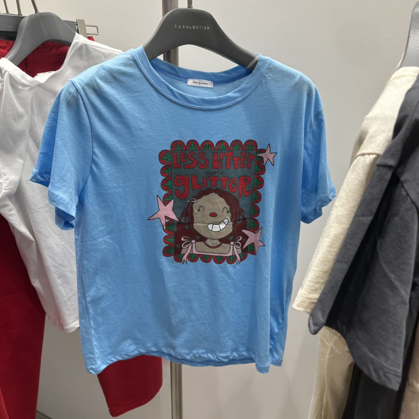 TARABY MOTION韓國東大門代購女裝新品休閑人氣時尚26春夏T恤TARABY MOTIONT恤圖色2