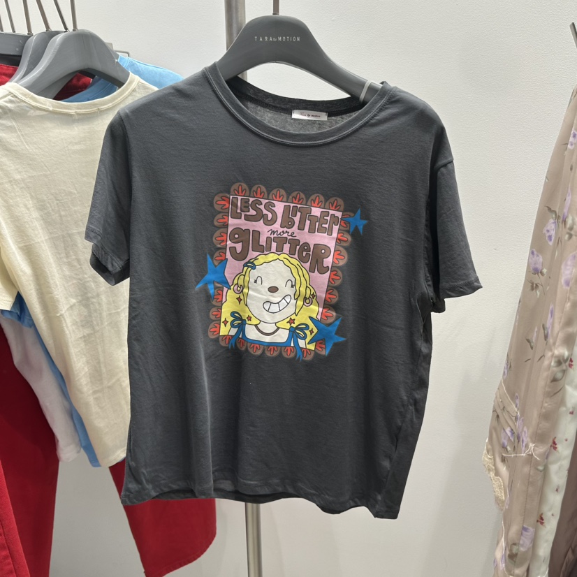 TARABY MOTION韓國東大門代購女裝新品休閑人氣時尚26春夏T恤TARABY MOTIONT恤圖色4