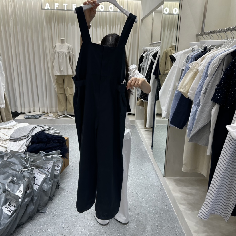 AFTERNOON韓國代購女裝新品推薦26春夏人氣熱賣職業背帶褲AFTERNOON背帶褲圖色2