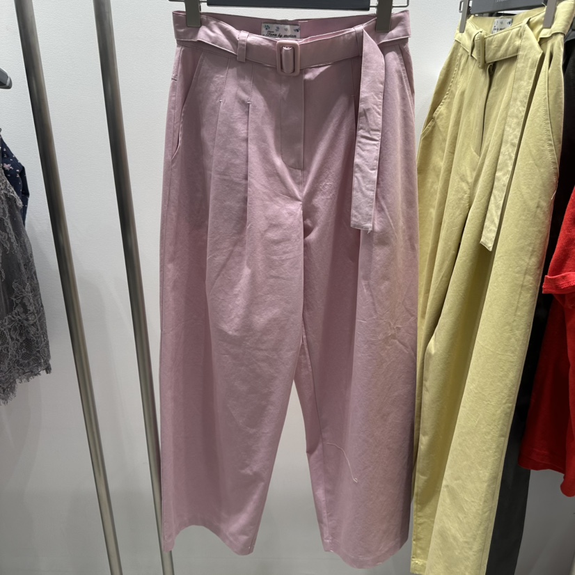 TARABY MOTION韓國東大門直郵女士新品休閑休閑褲含腰帶TARABY MOTION休閑褲圖色1