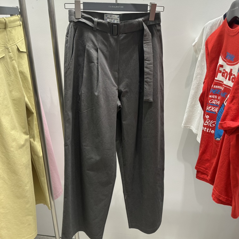 TARABY MOTION韓國東大門直郵女士新品休閑休閑褲含腰帶TARABY MOTION休閑褲圖色3