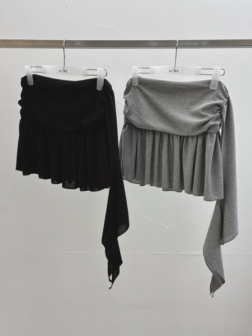 ACME韓國直郵女裝新品休閑熱賣時尚26春夏職業人氣短裙褶皺ACME短裙