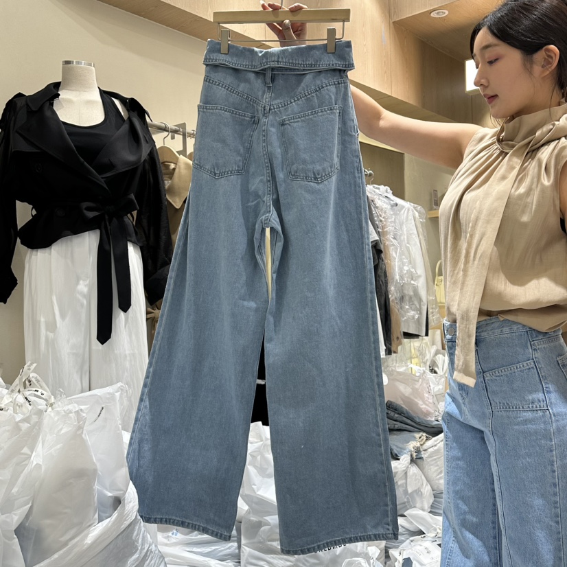 VINTAGE VIBE韓國東大門代購女士新款熱賣職業休閑牛仔褲VINTAGE VIBE牛仔褲