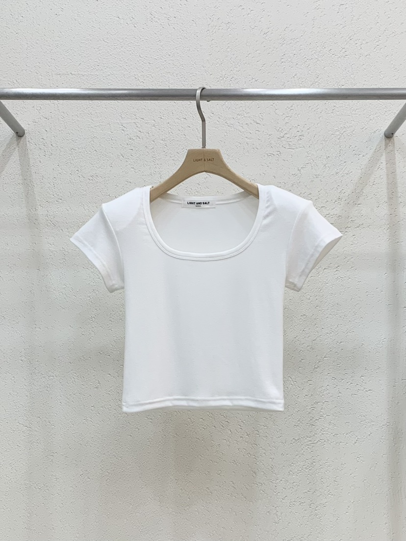 LIGHT AND SALT韓國直郵女裝新品人氣職業熱賣26春夏T恤LIGHT AND SALTT恤圖色1