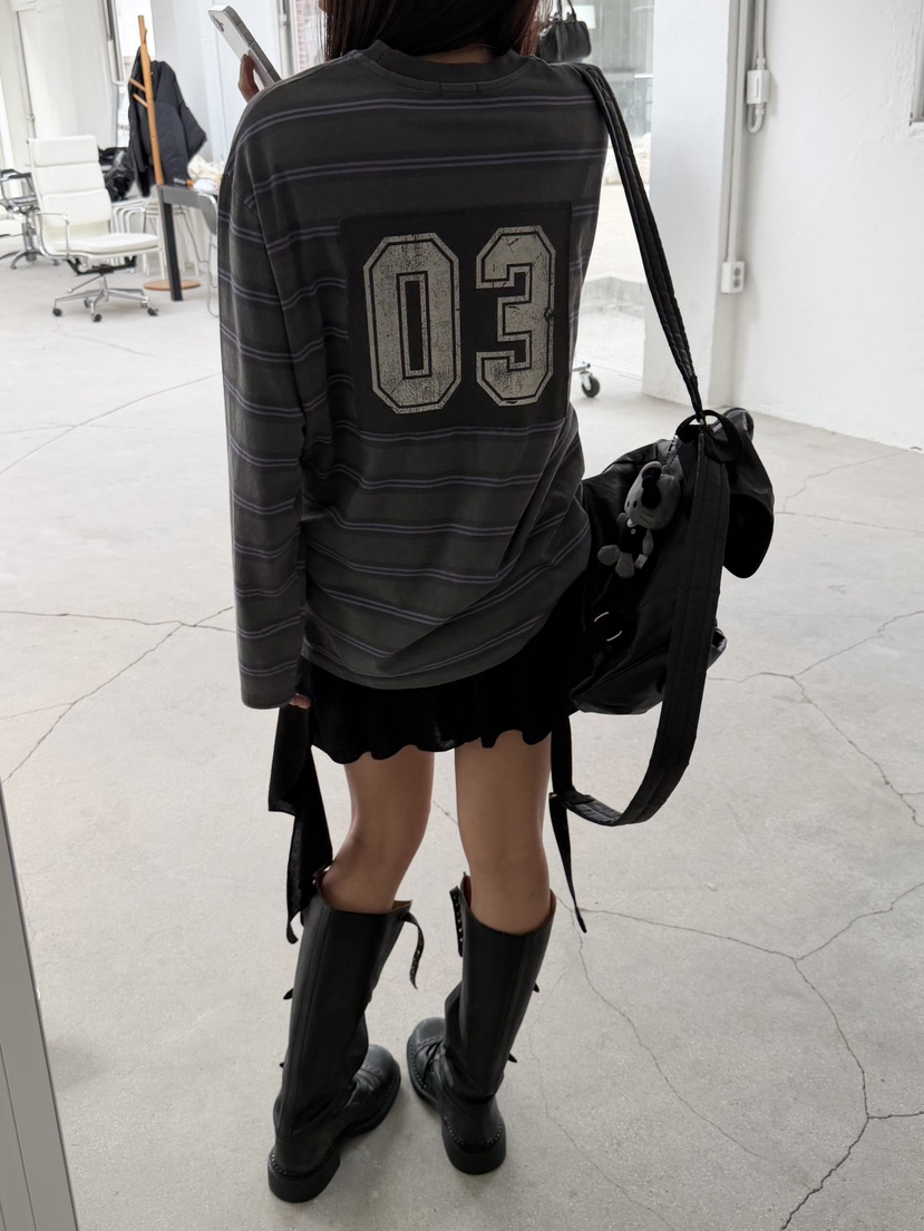 ACME韓國東大門直郵女裝新品時尚人氣熱賣26春夏休閑長袖T恤ACME長袖T恤