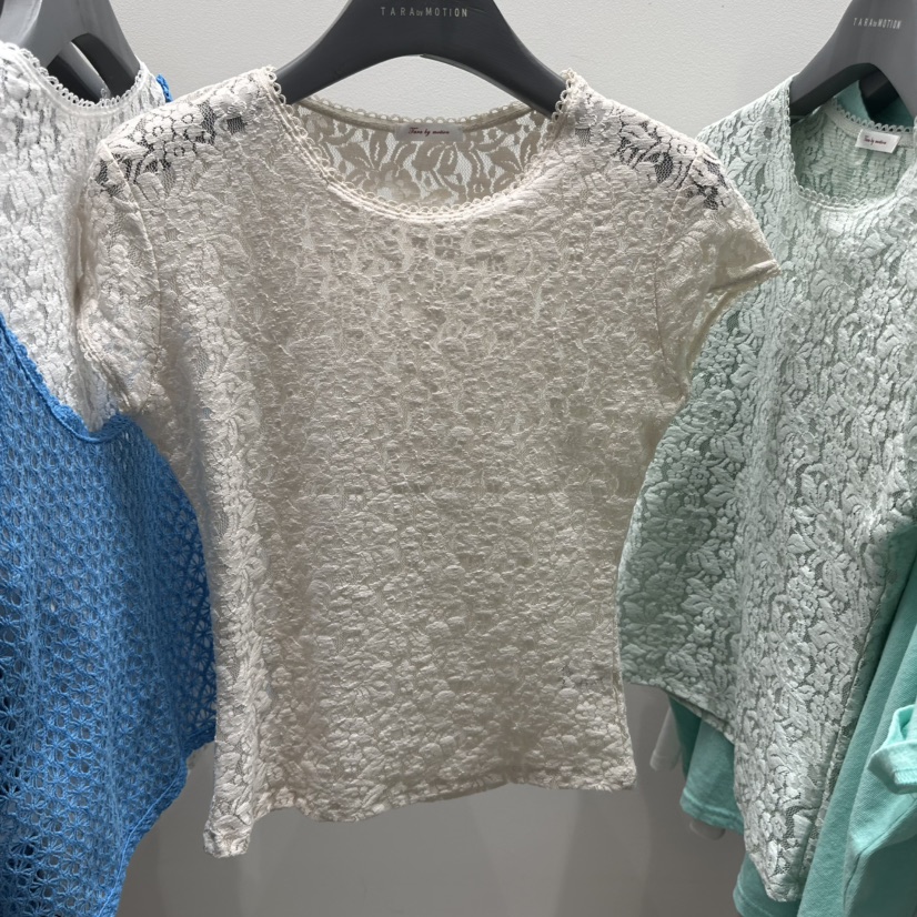 TARABY MOTION韓國東大門直郵女士新款26春夏襯衫蕾絲衫TARABY MOTION襯衫/蕾絲衫圖色2米色