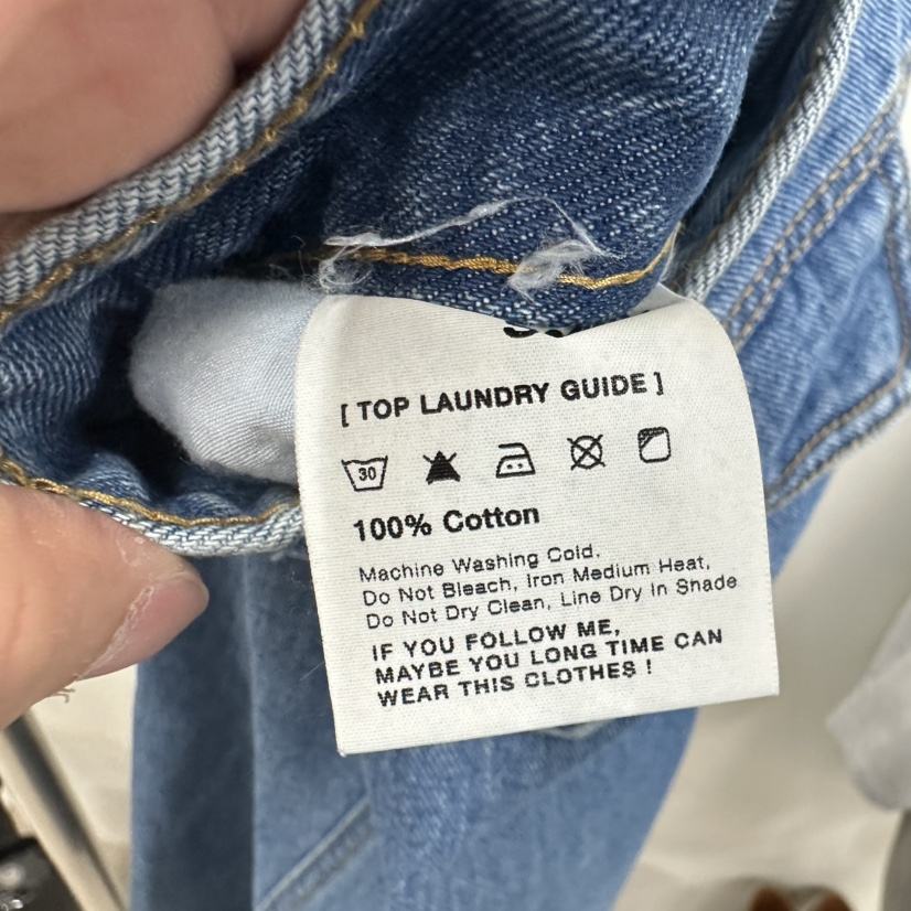 TOPDRESSING韓國東大門直郵女裝新款人氣休閑職業推薦牛仔褲TOPDRESSING牛仔褲