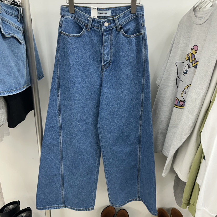 TOPDRESSING韓國東大門直郵女裝新款人氣休閑職業推薦牛仔褲TOPDRESSING牛仔褲圖色1