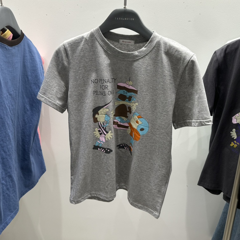 TARABY MOTION韓國東大門代購女裝新款26春夏推薦人氣T恤TARABY MOTIONT恤圖色1