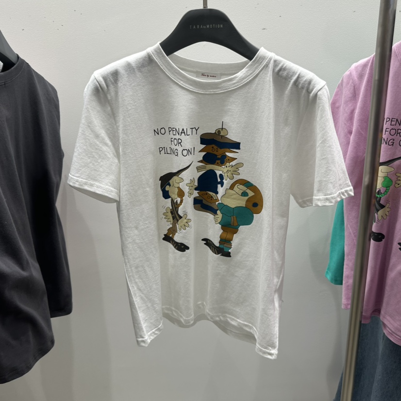 TARABY MOTION韓國東大門代購女裝新款26春夏推薦人氣T恤TARABY MOTIONT恤圖色3