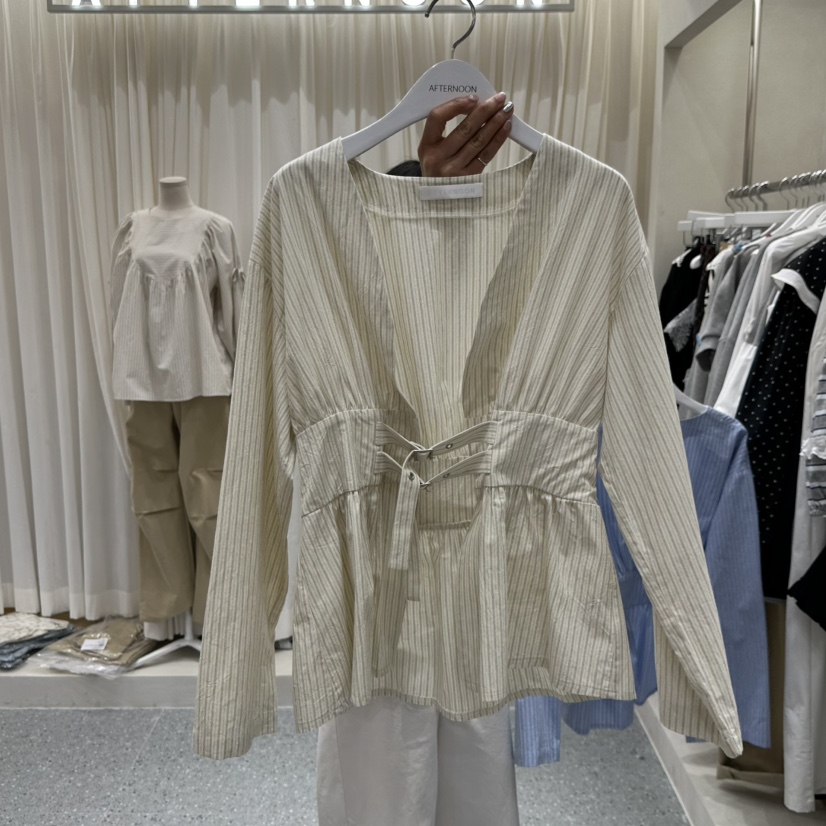 AFTERNOON韓國東大門代購女裝新品人氣26春夏時尚襯衫蕾絲衫AFTERNOON襯衫/蕾絲衫圖色2