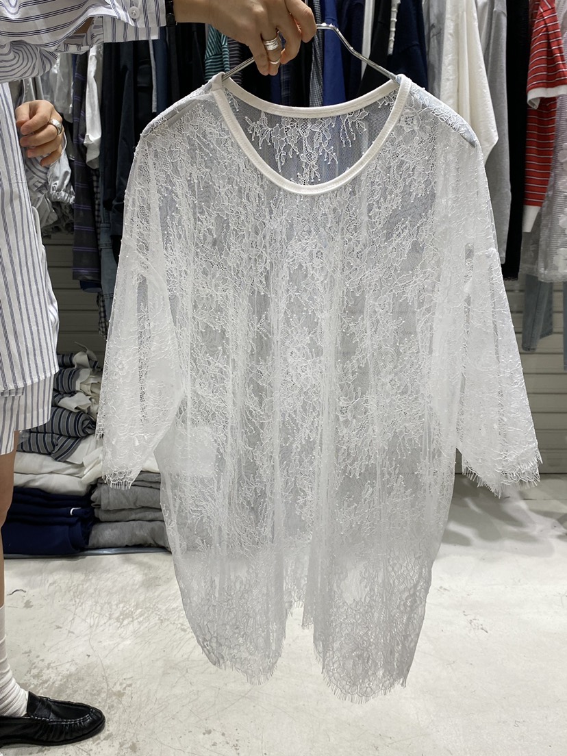 BRICKLANE韓國代購女裝新品休閑時尚26春夏熱賣職業T恤蕾絲BRICKLANET恤圖色1