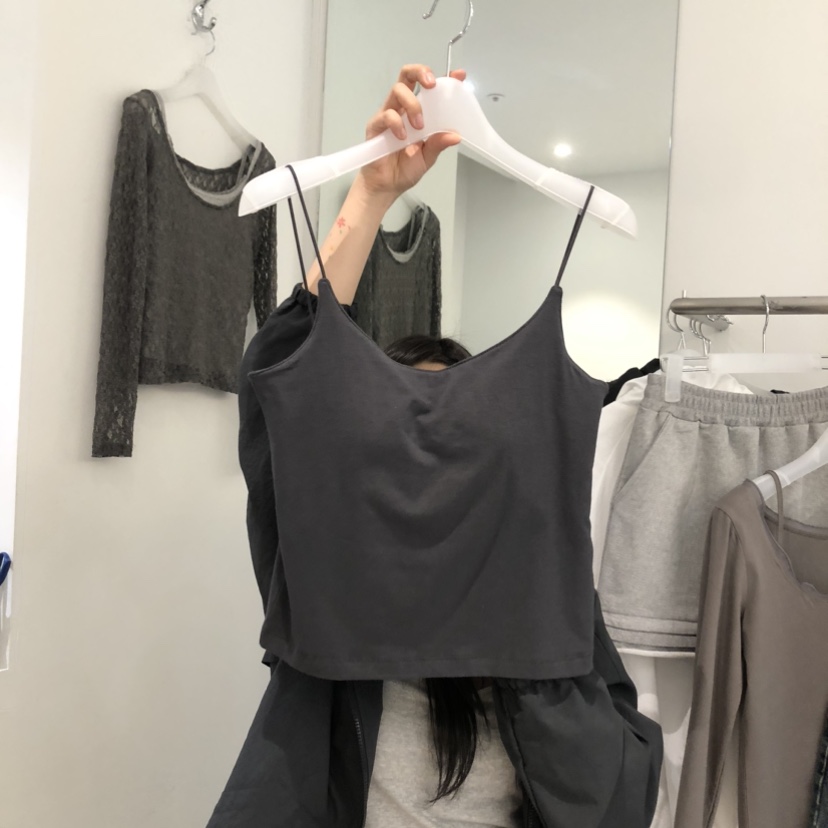 AUBE韓國東大門直郵女裝新品熱賣推薦時尚人氣休閑吊帶背心AUBE吊帶/背心圖色4