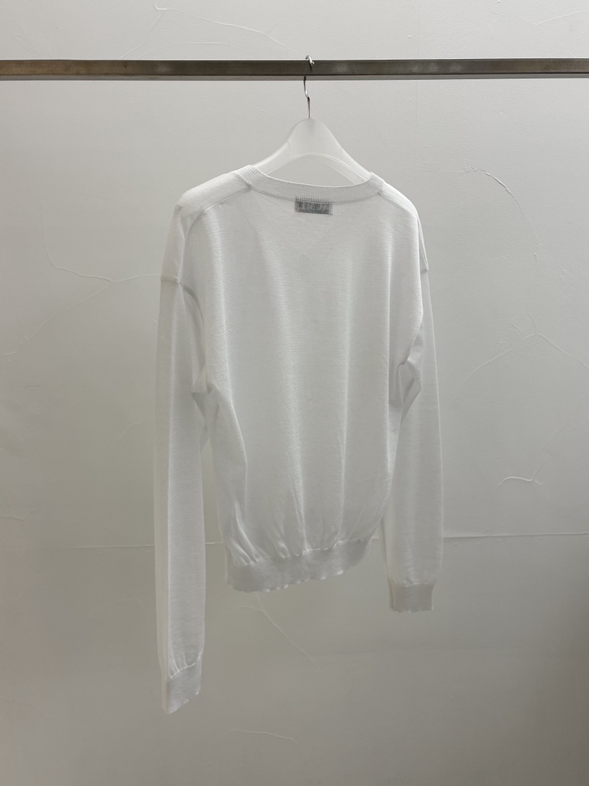 ACME韓國直郵實拍女裝新品人氣26春夏職業時尚針織衫V領透視ACME針織衫