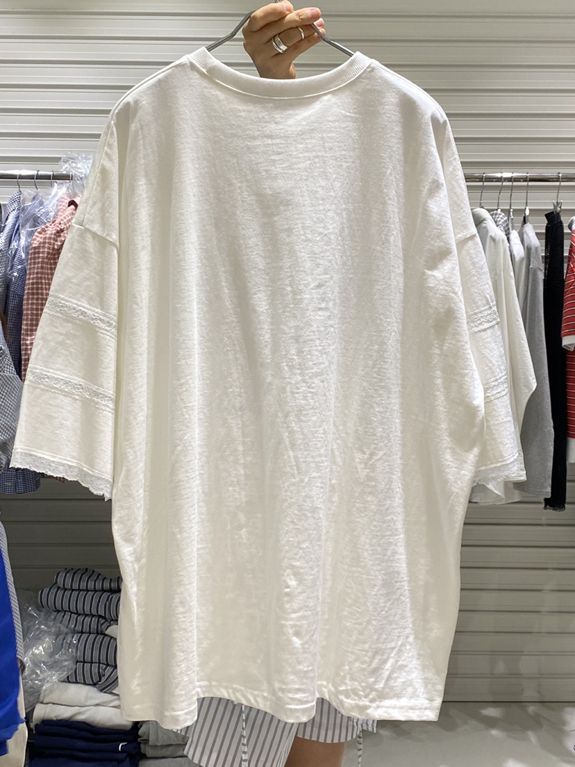 BRICKLANE韓國東大門代購女裝新品26春夏時尚職業T恤蕾絲BRICKLANET恤