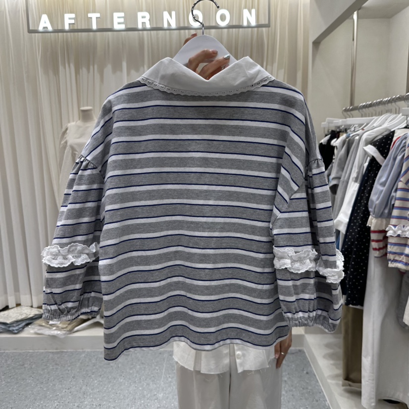 AFTERNOON韓國東大門代購女士新款時尚熱賣人氣職業長袖T恤AFTERNOON長袖T恤